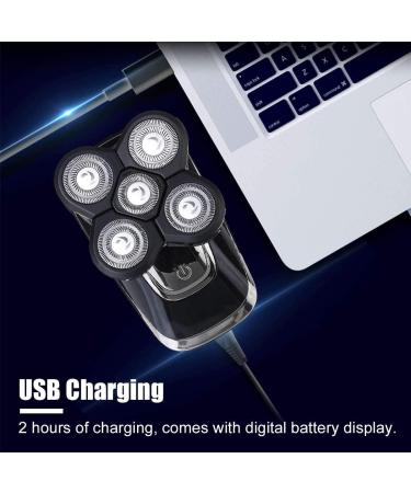 5 in 1 Electric Razor for Men - Bald Head Shaver & Beard Trimmer | Cordless & USB Charging - Buy Online on GoSupps.com