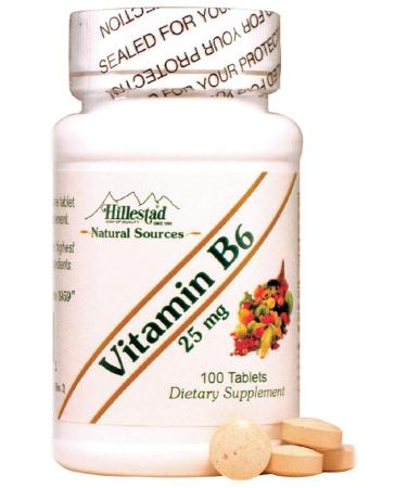 Dialyvite Hillestad Pharmaceuticals - Vitamin B6 25 mg - 100 Tablets