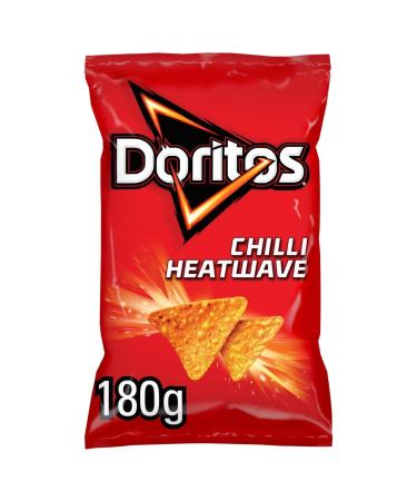Doritos CHILLI HEATWAVE Tortilla Crisps Sharing Snacks 12 x 180g Bags