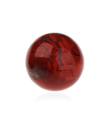NKlaus Natural Jasper red ball shape 30mm gemstone healing effect strength and vitality 14906