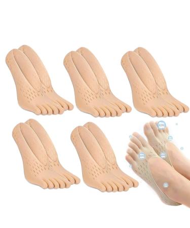 Projoint AntiBunions Health Sock Anti Bunions Socks Toe Socks Women Five Finger Socks No Show Socks for Bunion Joint (Skin)