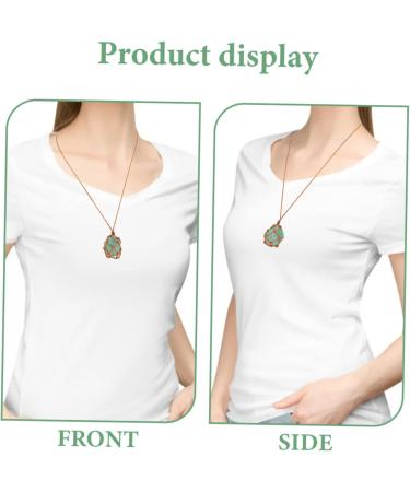 FOMIYES 5pcs Fluorite Pendant Exquisite Crystal Pendant Crystal Choker Delicate Hanging Stone Braided Rope - Buy Online on GoSupps.com