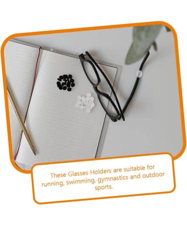 Lurrose 24 Pairs Silicone Glasses Accessories - Clear & Colored Ear Holders Rubber Glasses Handles (1.4x0.6cm) - International Shipping Available - Buy Online on GoSupps.com