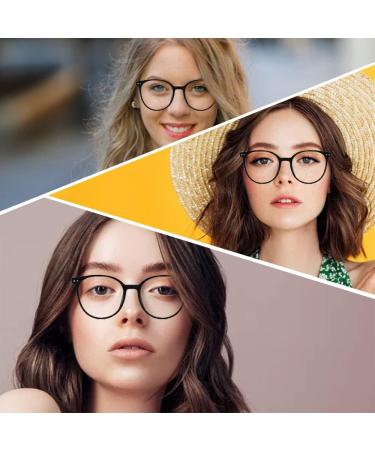 TAORANJU Blue Light Blocking Glasses for Women & Men | Stylish Curved Frame for Small Faces | Anti Dry Eyes & Glare | Non-Prescription Computer & Reading Glasses - Buy Online on GoSupps.com