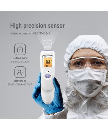 CEM DT-8807H FDA CE No-Touch Infrared Forehead Thermometer for Adults & Kids - Touchless Baby Thermometer with Ultra-Sensitive Sensors, Large LED Display & Gentle Vibration Alert - Buy Online on GoSupps.com