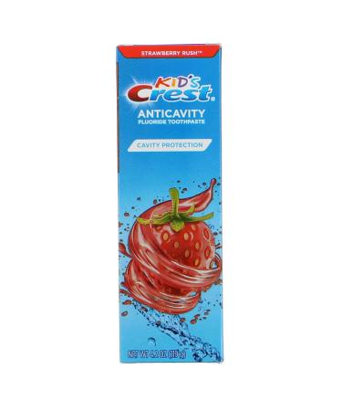 Crest Kids Fluoride Anticavity Toothpaste For Ages 2+ Strawberry Rush 4.2 oz (119 g) - Buy Online on GoSupps.com
