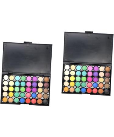 Beavorty 2pcs 40 Pallet Makeup Colors Shadow Cosmetic Combination Eye 1 count (Pack of 1) As Shownx2pcs - Buy Online on GoSupps.com