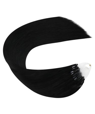 Ugeat Black Microring Hair Extensions - Real Remy Hair 40cm 50g | Premium Quality Microring Extensions - Buy Online on GoSupps.com