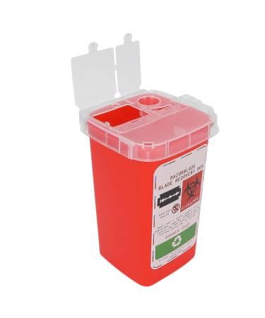 Blade Disposal Box for Barbershop | Red Razor Blade Disposal Container for Hairdressing & Salon Safety - Buy Online on GoSupps.com