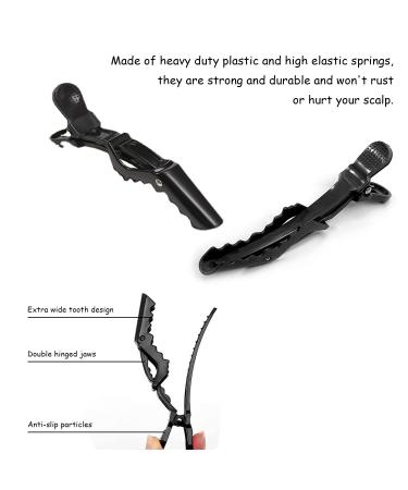 10pcs Crocodile Hair Clips - Professional Styling Clips for Women & Girls - Durable Plastic Hair Barrettes for Salon & Home Use - Buy Online on GoSupps.com