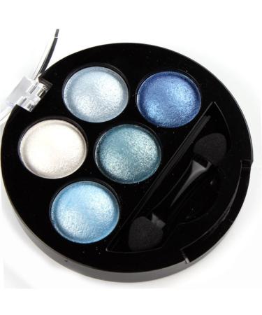 Mallofusa Portable 5 Colors Eye Shadow Palette - Glitter Makeup with Metallic Shimmer for Charming Highlight Look (Ice Age) - 4.7oz - Buy Online on GoSupps.com