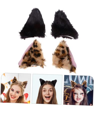 FRCOLOR 2 Pairs fox ear hair clip animals hair clips kids barrettes for hair women hair clip hair barrettes furry hair clips hair clip for women plush fox child cosplay flannel cat ear hat - Buy Online on GoSupps.com
