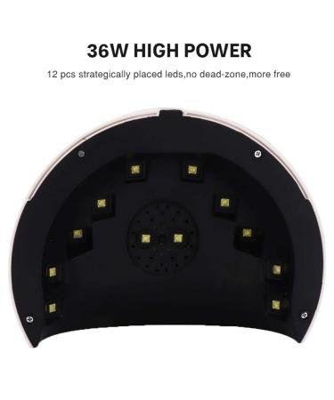 36W Nail Dryer Intelligent Timing Professional Nail Polish Curing Device for Salon Quality Manicures - Buy Online on GoSupps.com