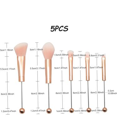 Eye Shadow Brushes Set Makeup Brush Set for Women Beaded Rose Gold DIY Faux Fiber Make Up Brushes for Eyeshadow Concealer Eyebrow Foundation Contour Makeup Supplies Eyeshadow Brush Sets - Buy Online on GoSupps.com