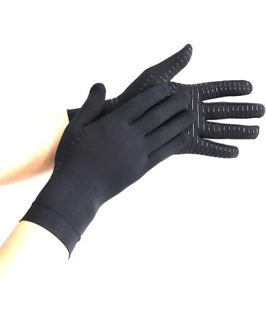 XJXJ Gaming Gloves Silicone Grip Anti-Slip Anti-Sweat Stoma Breathable Design Full Finger Gloves Perfect Comfortable Fi. rheumatoid arthritis gloves (Size : M) Medium
