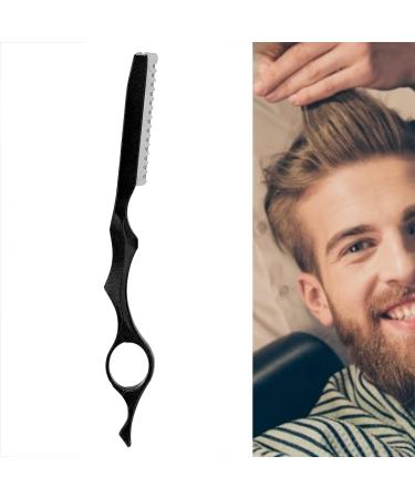 Professional Stainless Steel Hair Effilant Knife - Hair Cutting Agent for Salons & Home Use (Black) - Ideal for Men & Women - Buy Online on GoSupps.com