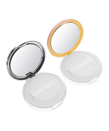 VINTORKY 2pcs Powder Box Empty Box Powder Puff Holder Traveling Makeup Case Powder Puff Case Bottle As