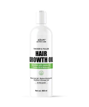 Azani Hair Growth Oil for Thicker  Stronger & Fuller Hair | Jojoba & Castor Oil with Redensyl | Prevents Hair Fall & Hair Thinning - Women & Men  6.76 Oz | 100% Vegan and Cruelty Free 6.76 Fl Oz (Pack of 1)