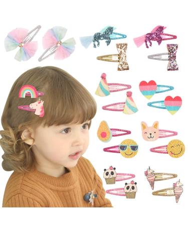20 Pcs Animal Pattern Print Metal Hair Clips for Girls - Hair Barrettes & Accessories for Women, Teens, Kids, Babies - Buy Online on GoSupps.com