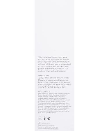 Glo Skin Beauty Purifying Gel Cleanser - Salicylic Acid + Niacinamide Face Wash Balances Skin Targets Clogged Pores Excess Oil & Breakouts - Gently Exfoliates & Minimizes Appearance of Fine Lines - Buy Online on GoSupps.com