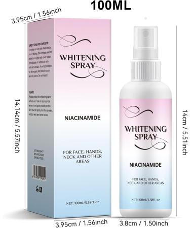  G n rique Brightening Body Spray Lightening Lotion UV Protection Formula Sweatproof Fast-Absorbing 100 ml Bottle for Legs Neck Hands Beauty Care Men Women More Indoor Outdoor - Buy Online on GoSupps.com