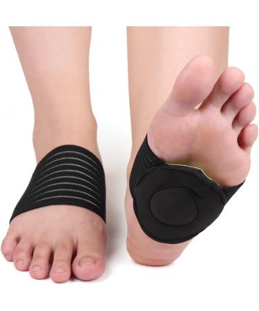 Ruilogod Arch Support Wrap for Plantar Fasciitis - Black Green Comfort Foam Cushion - One Size Fits All - Buy Online on GoSupps.com