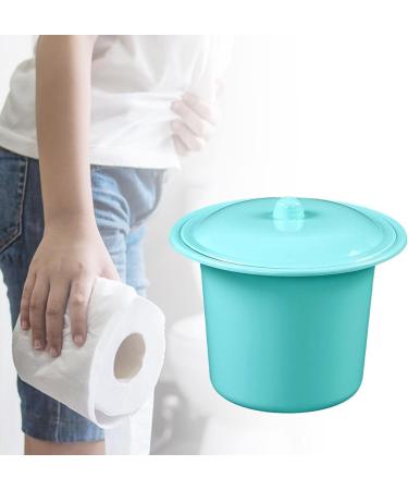 Menolana Portable Spittoon with Lid Lightweight Splashproof PP Durable Pee Potty urinal Bucket Chamber Pot for Outdoor Travel Elderly Adults Blue - Buy Online on GoSupps.com