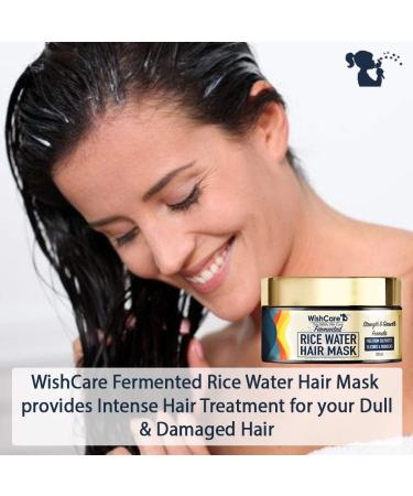Fermented Rice Water Hair Mask | Strength & Growth Formula for Dry & Frizzy Hair - Sulphate Paraben & Mineral Oil Free - 200ml - Buy Online on GoSupps.com