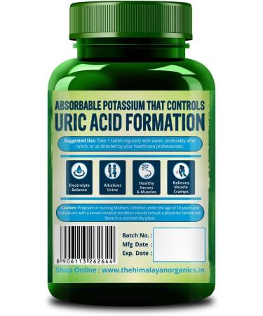 Potassium Citrate 800mg (120 Veg Tablets) - 100% Herbal, NO Side Effects | Venus.Exports - Buy Online on GoSupps.com