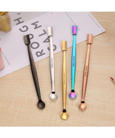 CYFUN DESIGN 5-Piece Stainless Steel Craft Spoons Set for DIY Scrapbooking and Cardmaking - High Lighten, 5 Colors - Buy Online on GoSupps.com