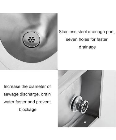 Stainless Steel Wall-Mounted Urinal Men's Urinal Public Toilet Urinal with Stainless Steel S Tube Suitable for Schools Prisons KTV Hospitals Shopping Malls Stations - Buy Online on GoSupps.com