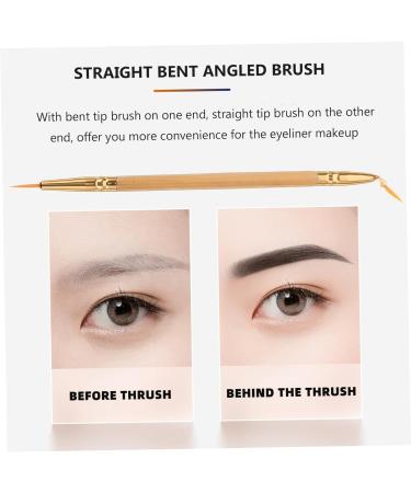 WOONEKY 1pcs Straight Bent Angled Brush Eyeliner Pencil Brush Double Ended Eyeliner Brush - Buy Online on GoSupps.com
