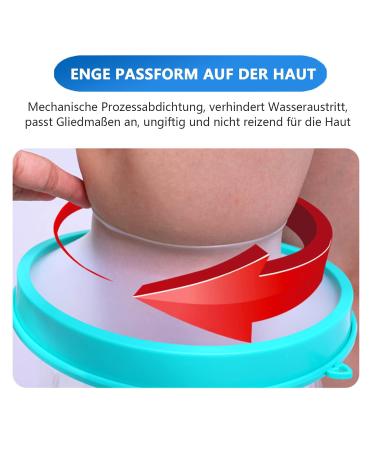 Yeloumiss Waterproof Shower Leg Protector | Adult Plaster Protection for Toes Ankles Feet and Knees | Keep Casts and Bandages Dry - Buy Online on GoSupps.com