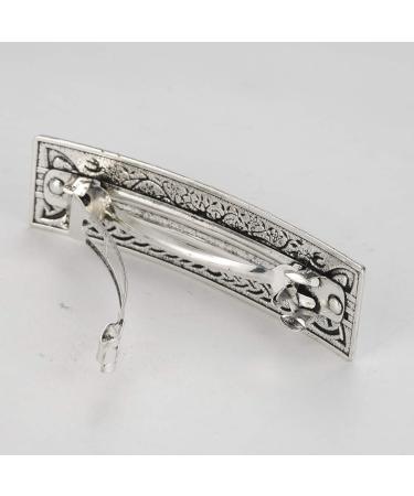 Amaxer Vintage Viking Barrettes for Women - Celtic Nordic Odin's Raven Hair Clips - Silver Tree of Life Design - Hair Styling Accessories - Buy Online on GoSupps.com