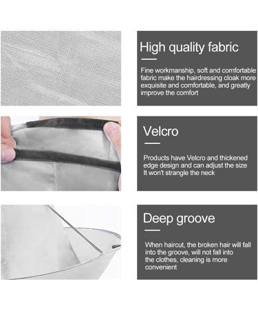 Waterproof Hair Cutting Cape for Men and Women - Salon Quality Barber Cape for Hair Stylists - Silver Beard Shaving Cape - Ideal for Adults and Kids - Buy Online on GoSupps.com