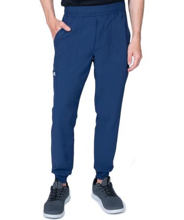Elements Select ES2946 Men's Scrub Set V-Neck & Jogger 4-Way Stretch X-Large Navy - Buy Online on GoSupps.com