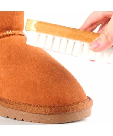 Shoe Brush White Rubber Crepe Shoe Brush Leather Brush for Suede Boots Bags Scrubber Cleaner Brush Onecolor - Buy Online on GoSupps.com