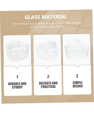 Beaupretty Dazzle Nail Polish Nail Art Liquid Cup Acrylic Liquid Bowl Nail Liquid Container jewelry holder clear dappen dishes cup clear tumbler Nail Salon Supply pedicure jewelry medium Assorted Color - Buy Online on GoSupps.com