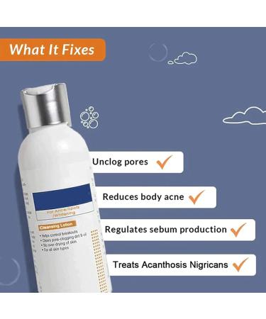 JIYEHG Acne Cleansing Lotion & Salyzap Body Wash Bundle - For Spots, Nigricans, All Skin - 2pcs - Buy Online on GoSupps.com