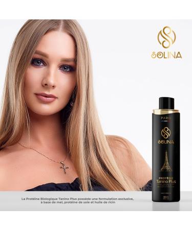 SOLINA Prot ine Biologique Tanino Plus | Lissage Br silien au Miel Prot ine de Soie et Huile de Ricin | Brillance et Douceur | 1000 ml - Buy Online on GoSupps.com