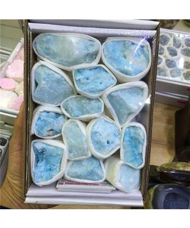 Natural Quartz Crystal Rough Gemstones and Minerals Raw Stones as Gifts Beautiful (Color : Blue Barite) - Buy Online on GoSupps.com