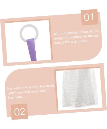 FOYTOKI Shower Net Bag Body Scrubber Exfoliating Tool Soap Scrubber Bag Soap Foaming Pockets Soap Bag Nylon - Buy Online on GoSupps.com