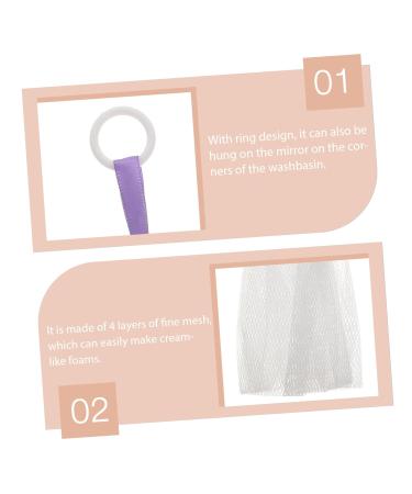 Shower Net Bag - Exfoliating Soap Foam Pouch | Handmade Bath Tool for Deep Cleansing | 13x12cm - Buy Online on GoSupps.com