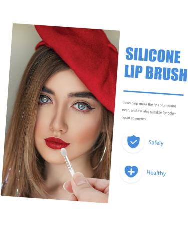 minkissy 4 Sets Lip Gloss Brush Silicone Lipstick Brush Facial Tool Makeup Use Lipstick Brush Lip Applicator Brush Eyeshadow Makeup Lip Brush Make up Silica Gel White Miss Beauty Products - Buy Online on GoSupps.com