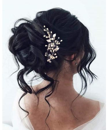 Unicra Bridal Wedding Hair Vine | Silver Pearl Hair Accessories | Elegant Headpiece for Women & Bridesmaids - Buy Online on GoSupps.com