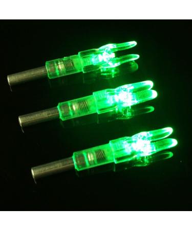 6PCS S Lighted Nock for Arrows - .244/6.2mm Inside Diameter LED Nocks for Archery Hunting (Green) - Pack of 6 - Buy Online on GoSupps.com