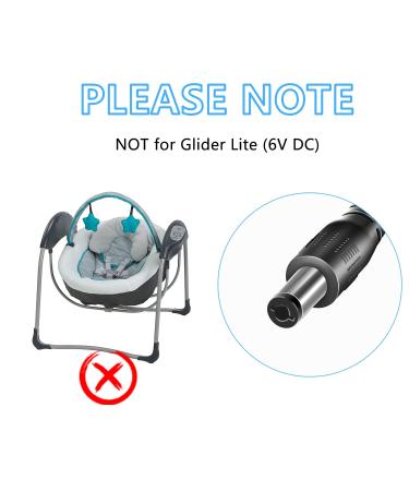 5V Replacement Cord for Graco Swing  Simple Swing  Glider LX  Glider Petite LX  Glider Elite  Glider Premier  Sweetpeace  Sweet Snuggle  DuetConnect LX  DuetSoothe (8.2FT) - Buy Online on GoSupps.com