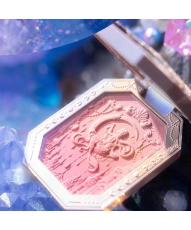 CLLOOM Huazhixiao Moonlight Mermaid Blush Palette - Tri-Color Gradient Contour & Highlighter (#02) - Buy Online on GoSupps.com