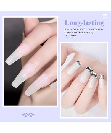 28g/Box French Manicure Pink & White Dip Powder Nails - No UV/LED Cure | Natural White Dip-Natural White-UKA - Buy Online on GoSupps.com