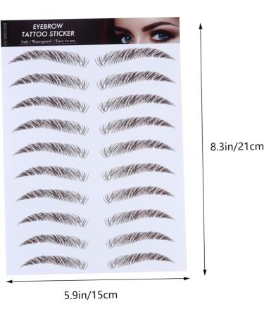 Housoutil 4pcs Eyebrow Stickers Eyebrow Stenciebrow Transfer Eyebrow Tattoos Imitation Eyebrow 6d Hair Tool - Buy Online on GoSupps.com